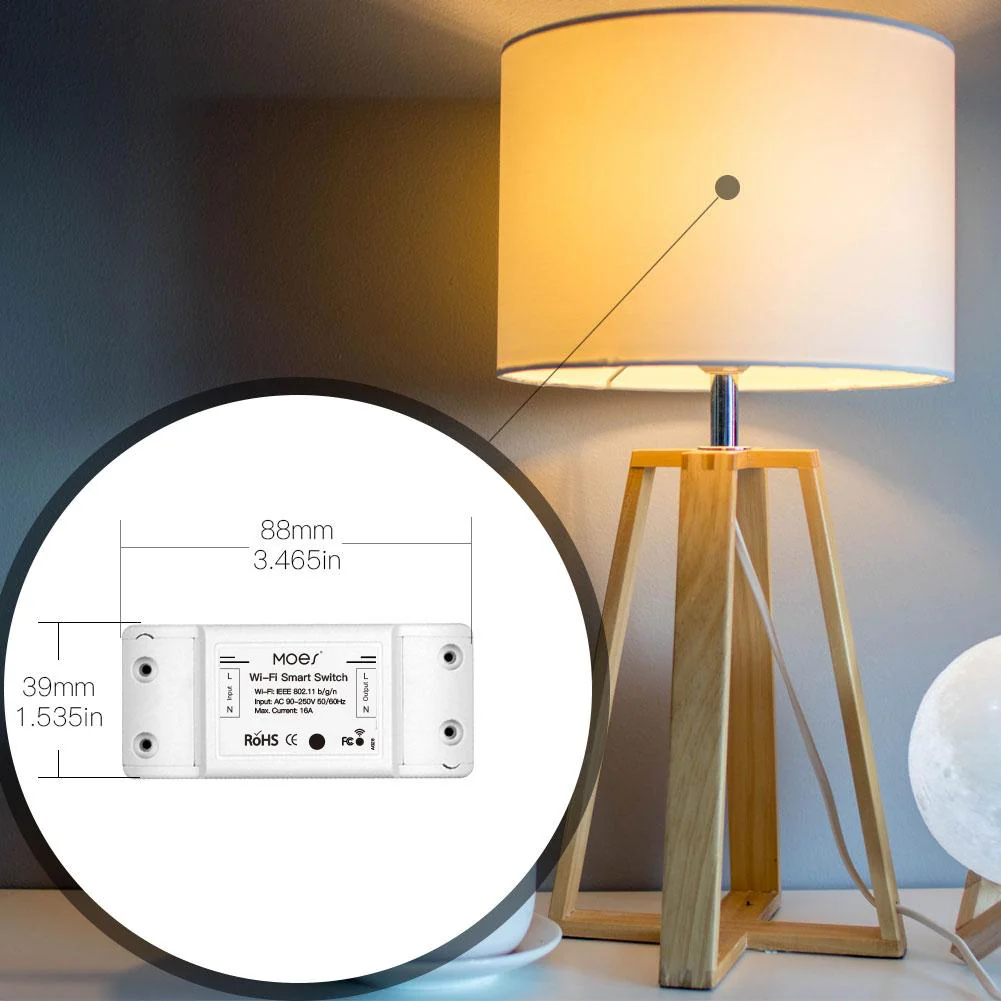 WiFi DIY Smart Switch Electric Current Voltage Power Monitor Universal Module 16A - Image 7