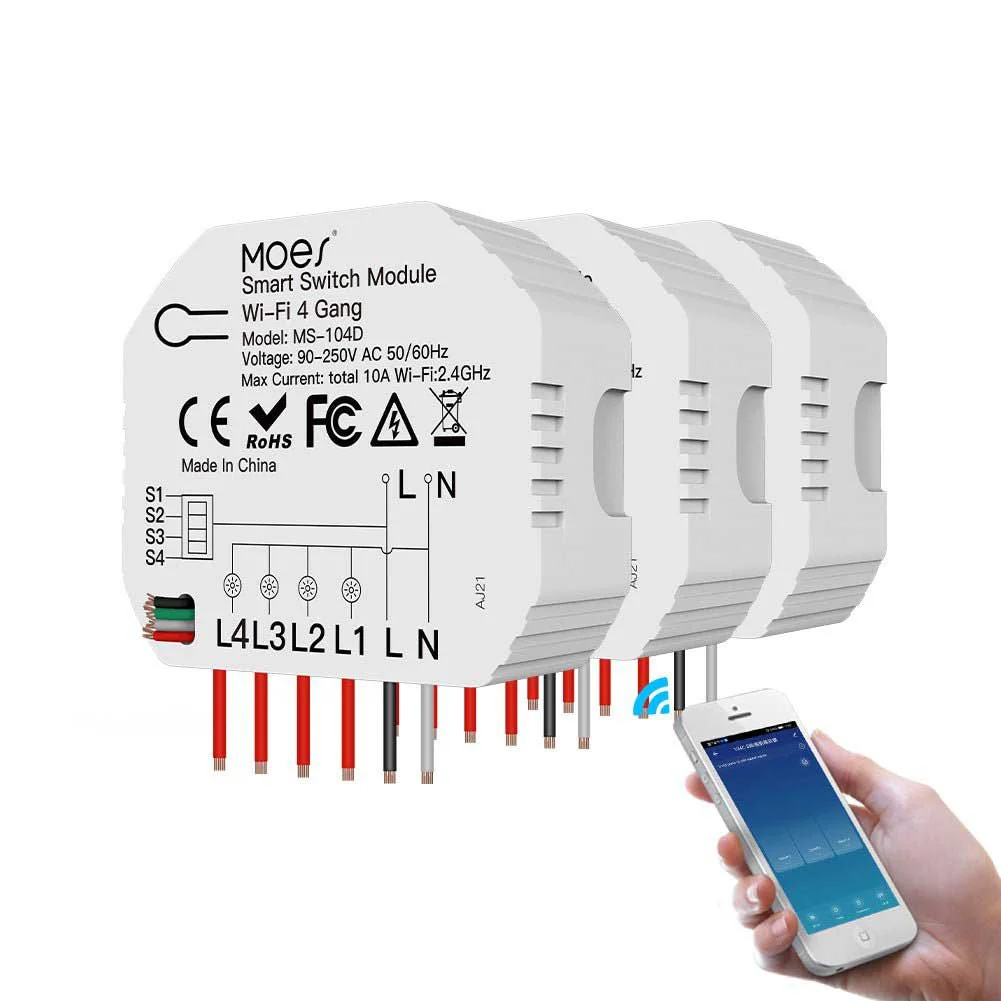 3/4 Gang, 1/2 Way Module, Wireless Home Smart Switch Light Modular - Image 10