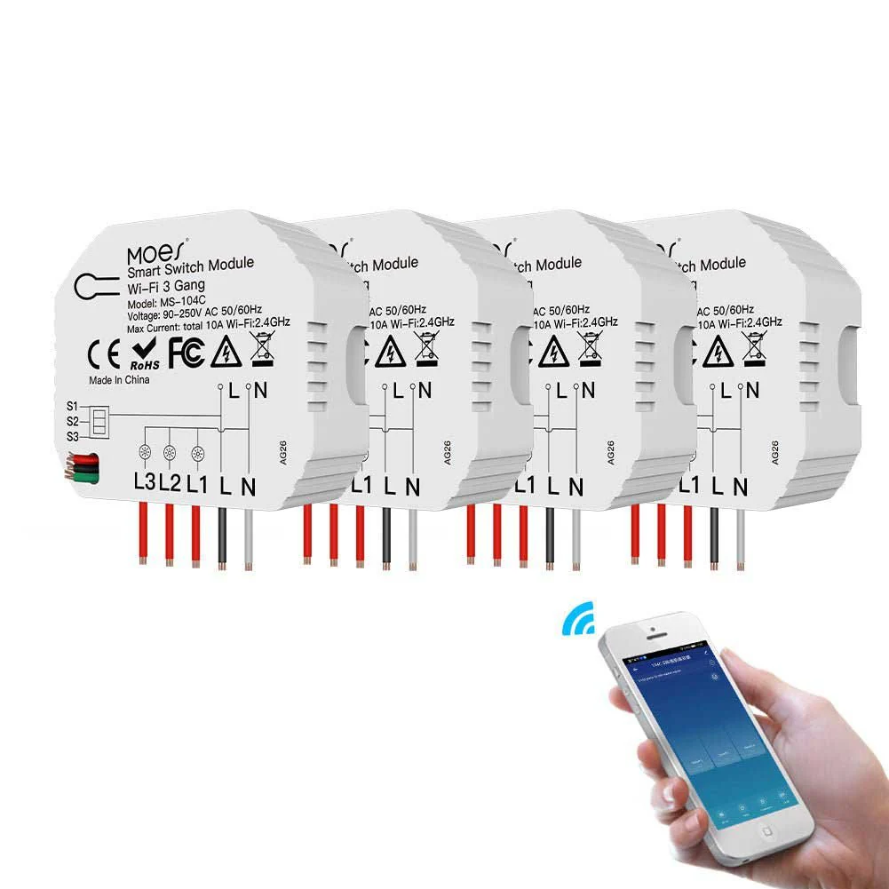 3/4 Gang, 1/2 Way Module, Wireless Home Smart Switch Light Modular - Image 8
