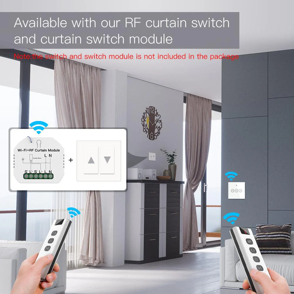 Smart RF433 Transmitter Remote for Curtain - Image 5