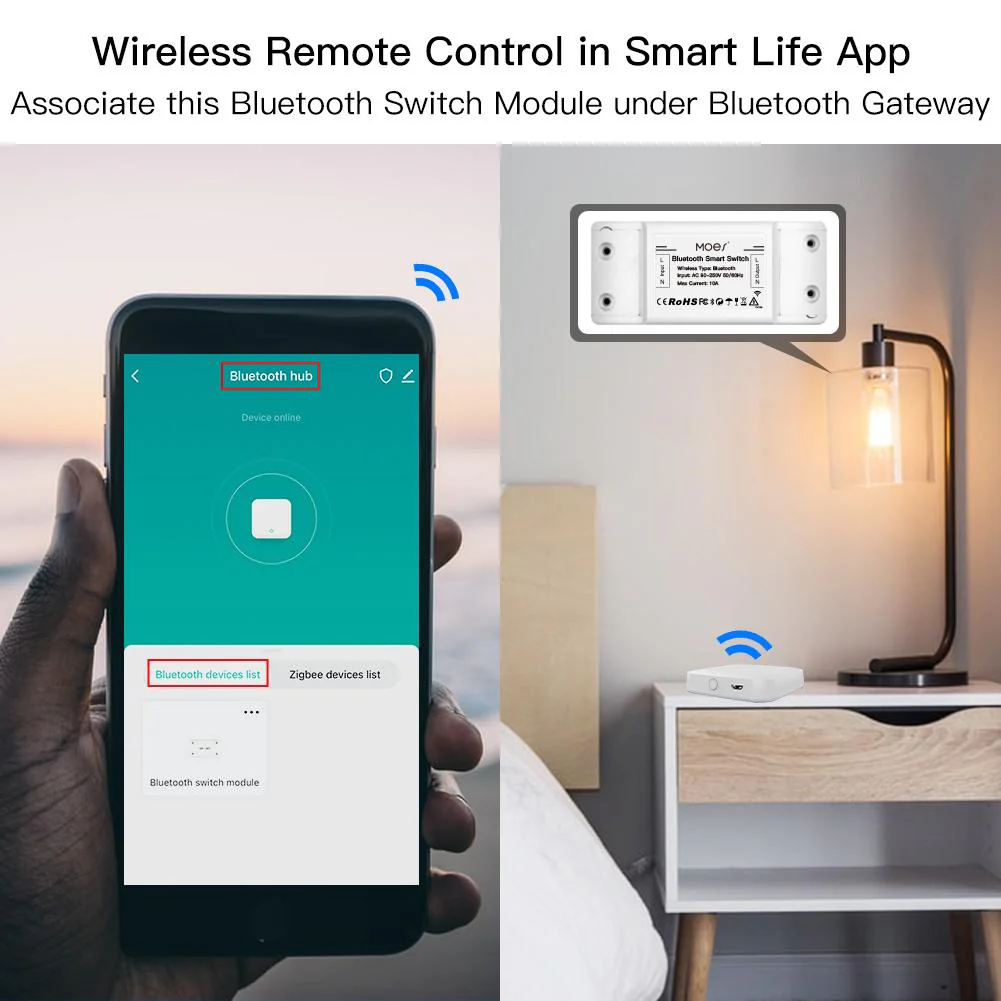 Bluetooth Smart Switch Relay Module Single Point Control Breaker Repeater - Image 6