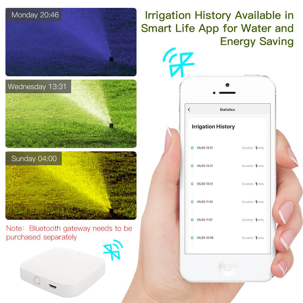 BLE Smart Sprinkler Water Timer with Rain Delay Filter Washer Programmable Irrigation Timer - Image 6