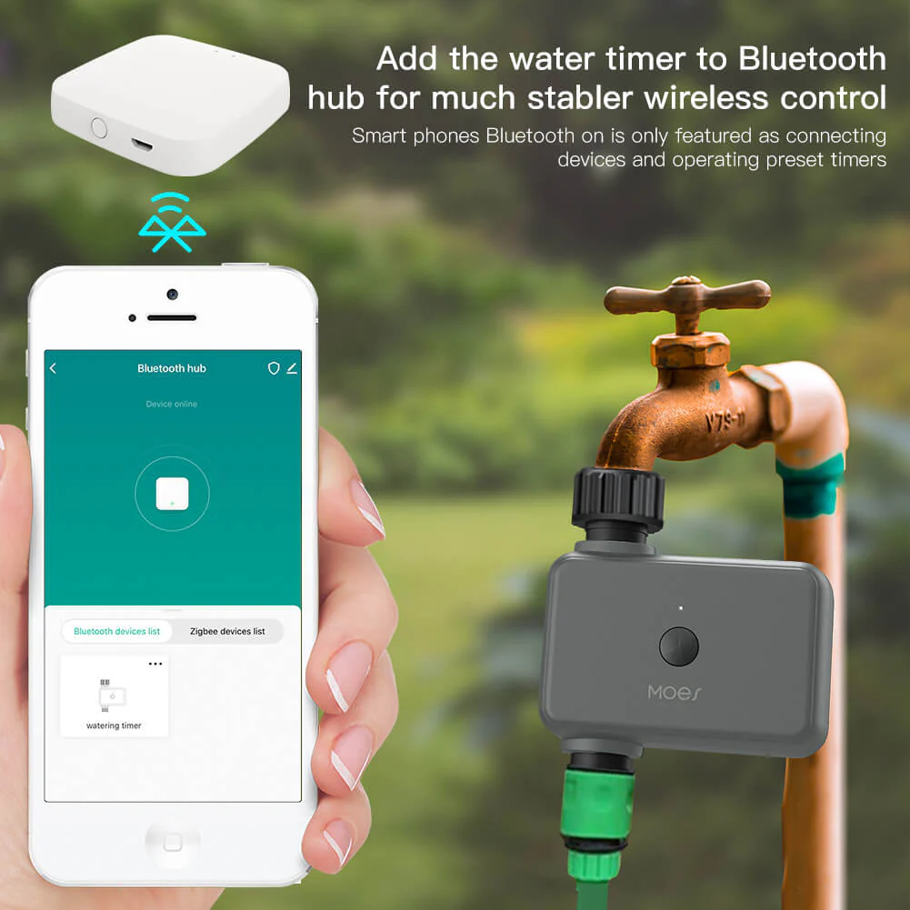 BLE Smart Sprinkler Water Timer with Rain Delay Filter Washer Programmable Irrigation Timer - Image 7