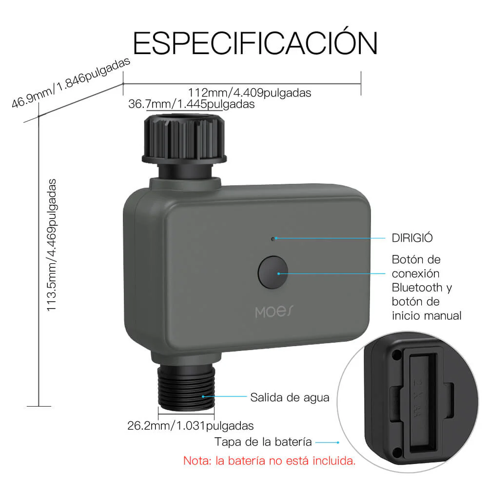 BLE Smart Sprinkler Water Timer with Rain Delay Filter Washer Programmable Irrigation Timer - Image 8
