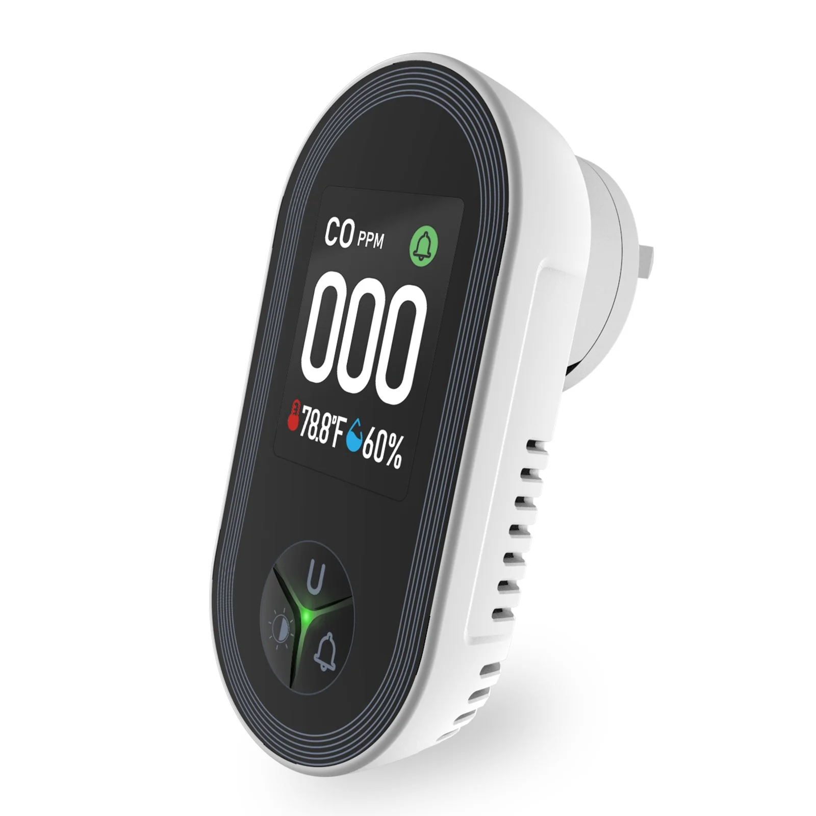 Carbon Monoxide Detector Plug-in 3-in-1 Display with Temperature Humidity Sensor Built-in CO Monitor Alarm Sound Warning(Non-Smart) - Image 8