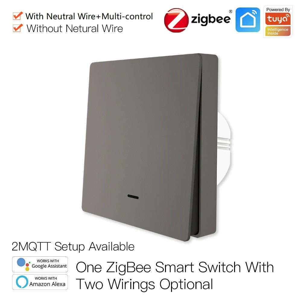 ZigBee 1/2/3 Gang Smart Push Button Light Switch Multi-Control Neutral Wire Optional EU - Image 8
