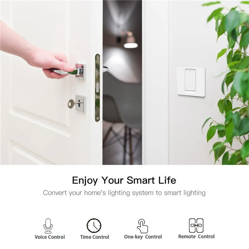 WiFi Smart Light Push Button Switch 2 Way Multi-Control Neutral Wire Required EU - Image 7