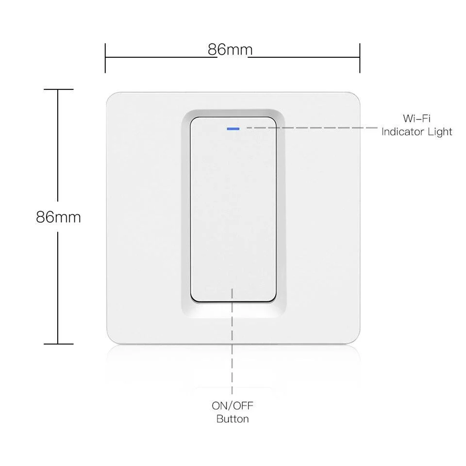 WiFi Smart Light Push Button Switch 2 Way Multi-Control Neutral Wire Required EU - Image 8