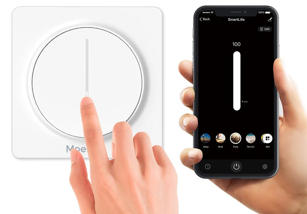 WiFi Smart Light Dimmer Touch Switch Timer Brightness Memory EU - Image 8