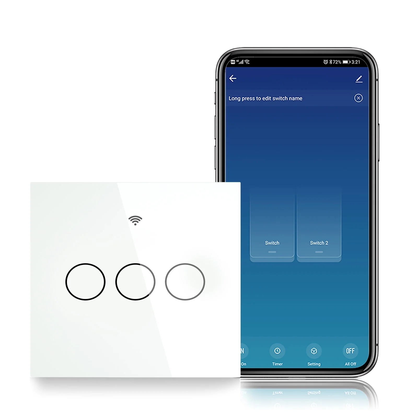 ZigBee 2 Way Light Switch, Touch Multi-Control Switch, Neutral Wire Optional, No Capacitor EU - Image 16
