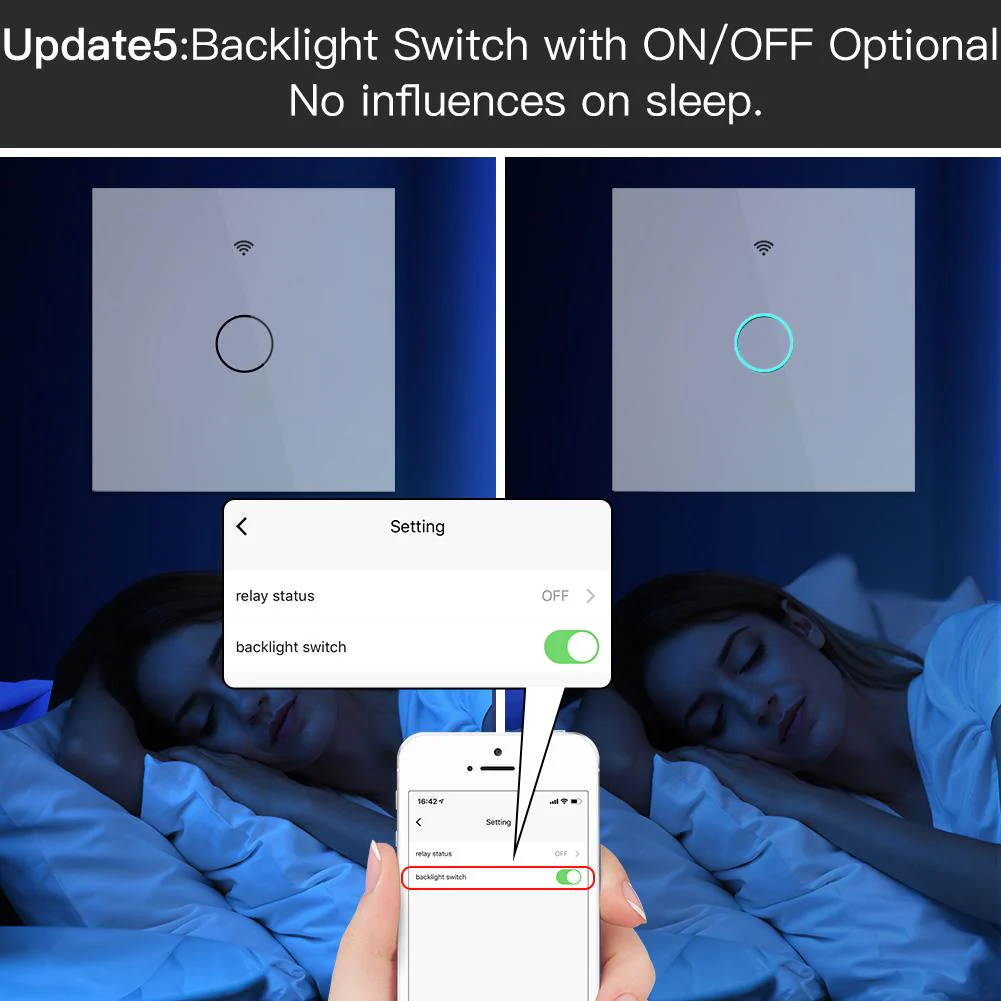 ZigBee 2 Way Light Switch, Touch Multi-Control Switch, Neutral Wire Optional, No Capacitor EU - Image 6