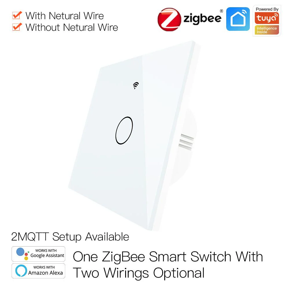ZigBee 2 Way Light Switch, Touch Multi-Control Switch, Neutral Wire Optional, No Capacitor EU - Image 8