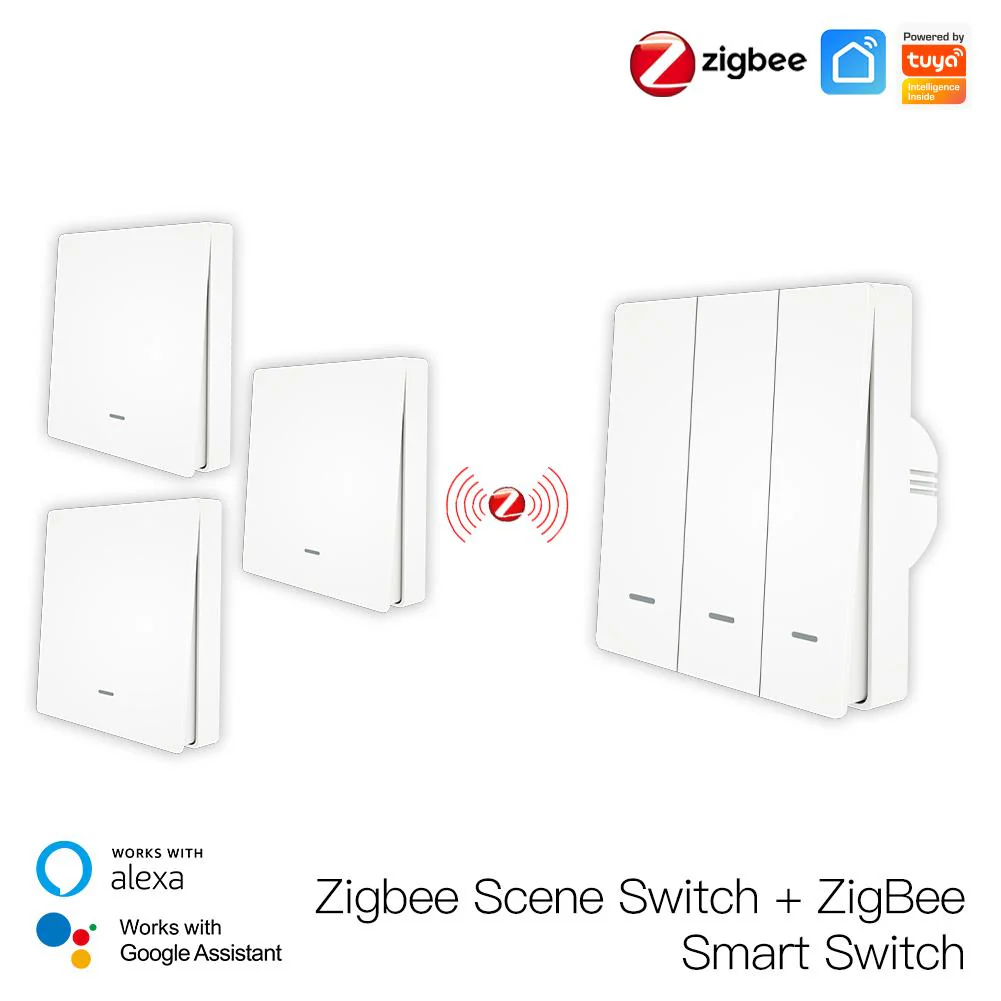 Smart ZigBee Scene Push Button Switch Single Pole Neutral Wire Optional No Capacitor - Image 15