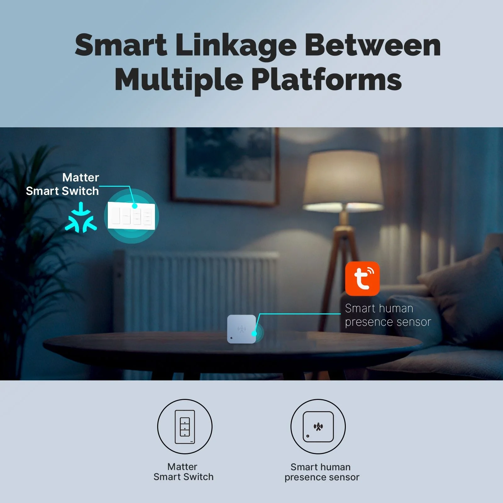 Matter WiFi Smart Light Button Switch App Control Neutral Wire Required US Standard - Image 4