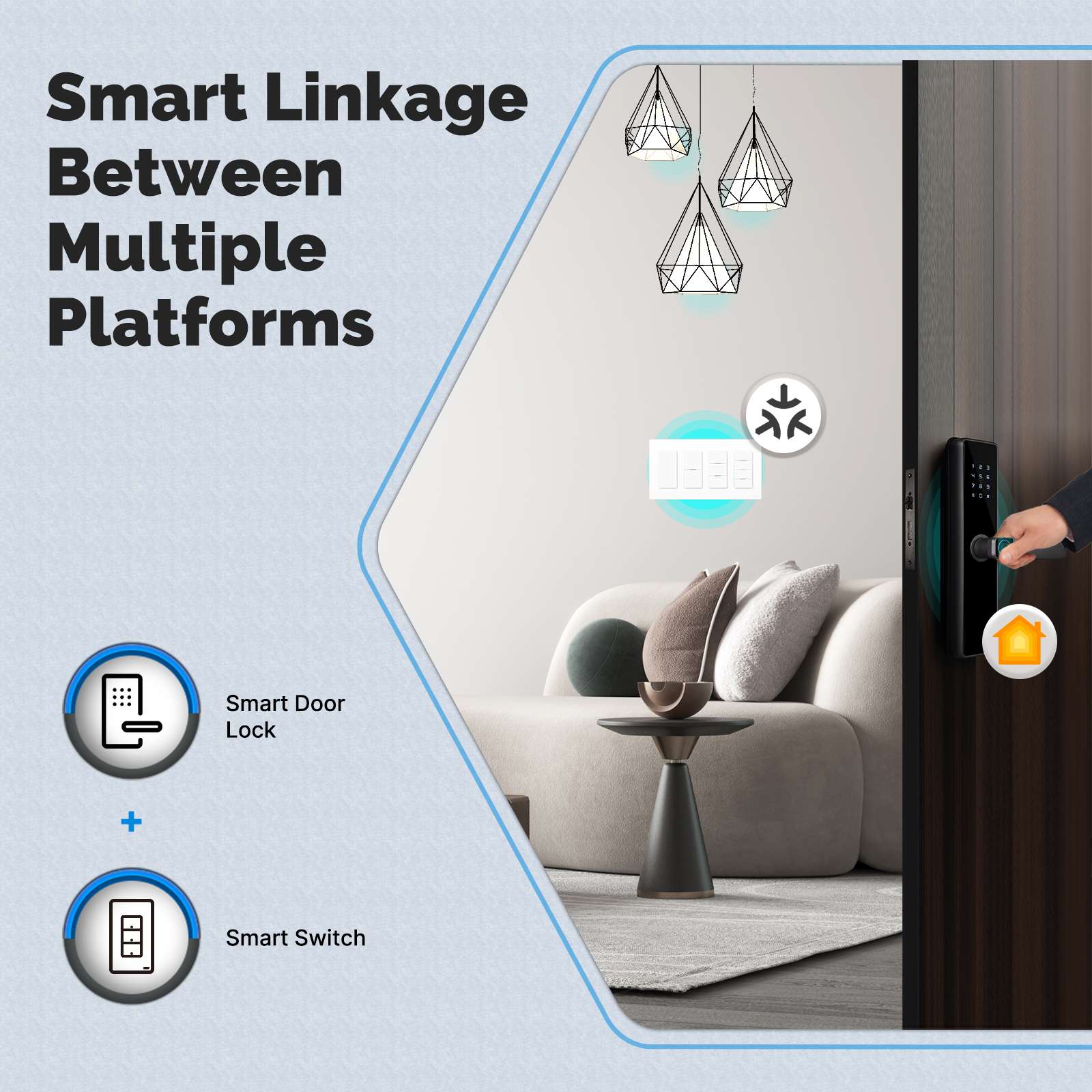 Matter WiFi Smart Light Button Switch App Control Neutral Wire Required US Standard - Image 5