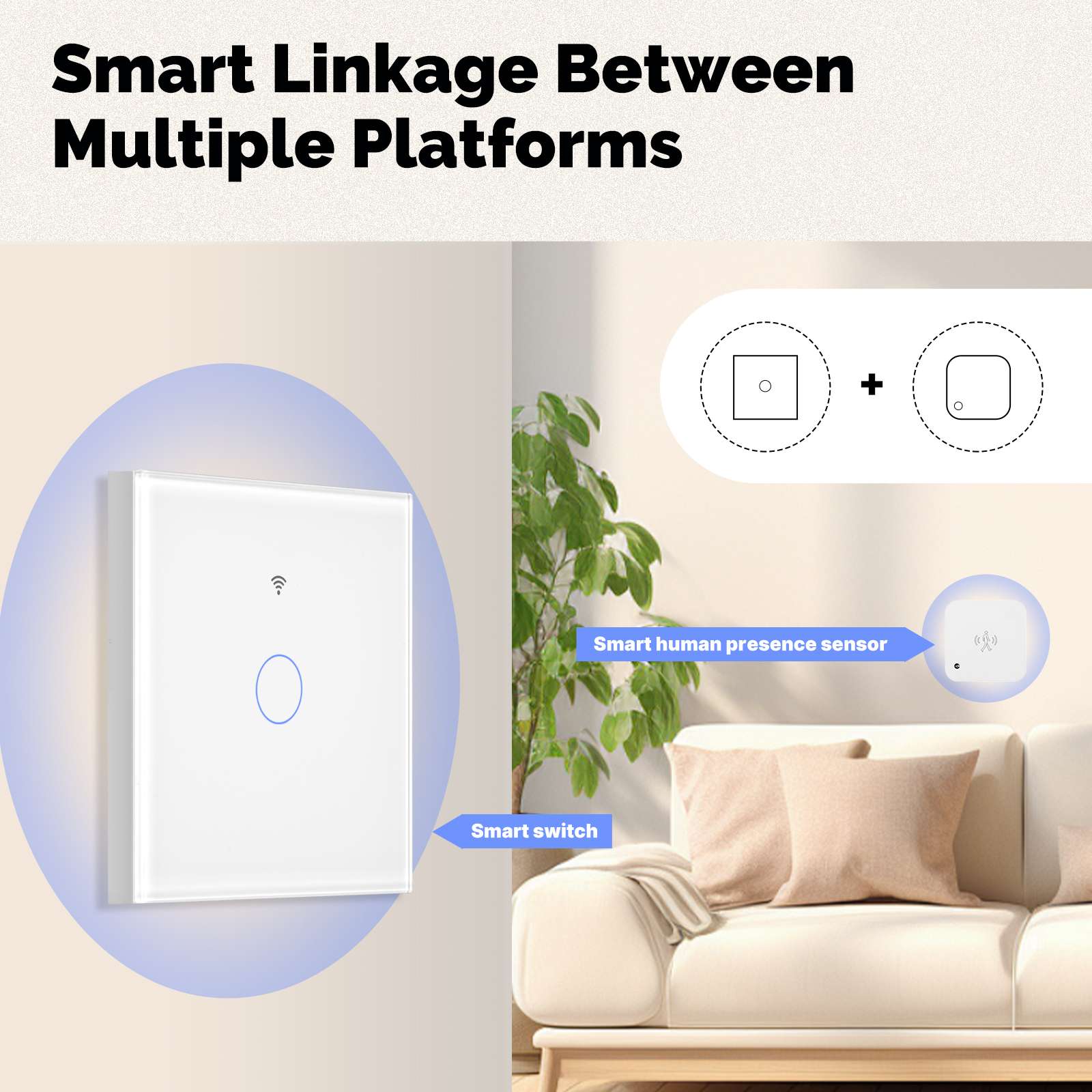 Matter WiFi Smart Light Switch Glass Panel Neutral Wire Required EU Standard - Image 3
