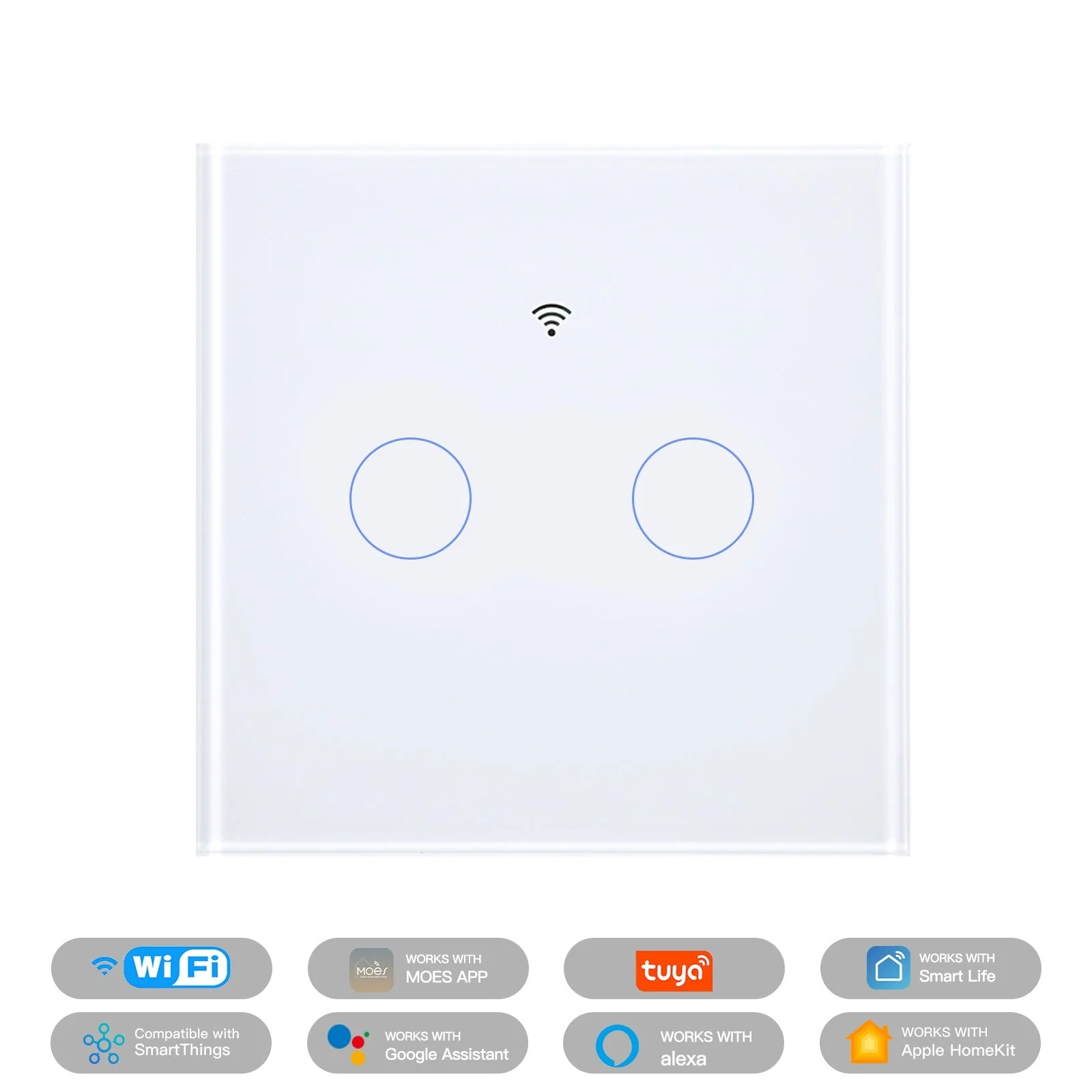 Matter WiFi Smart Light Switch Glass Panel Neutral Wire Required EU Standard - Image 8