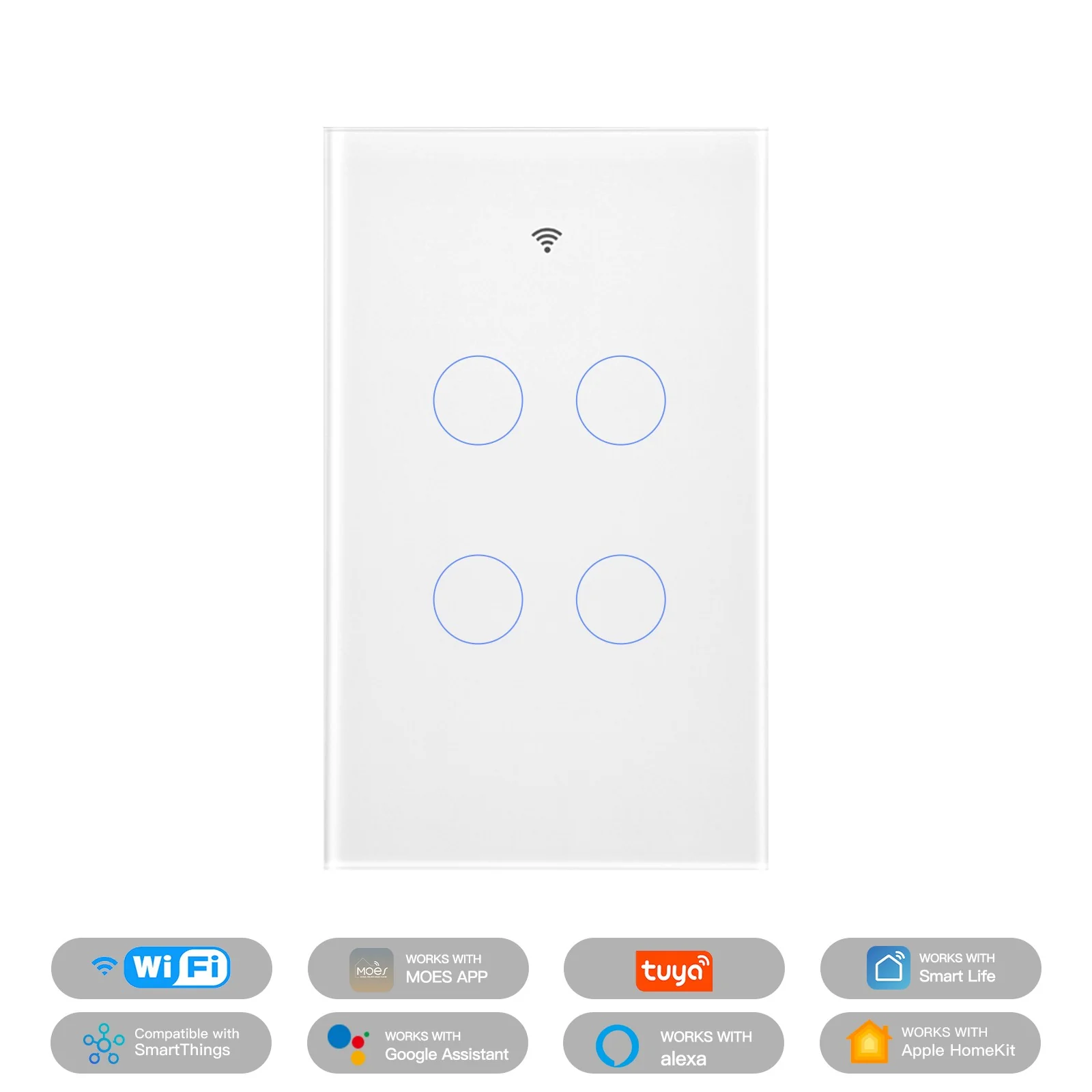Matter WiFi Smart Light Switch Glass Panel Neutral Wire Required US Standard - Image 10