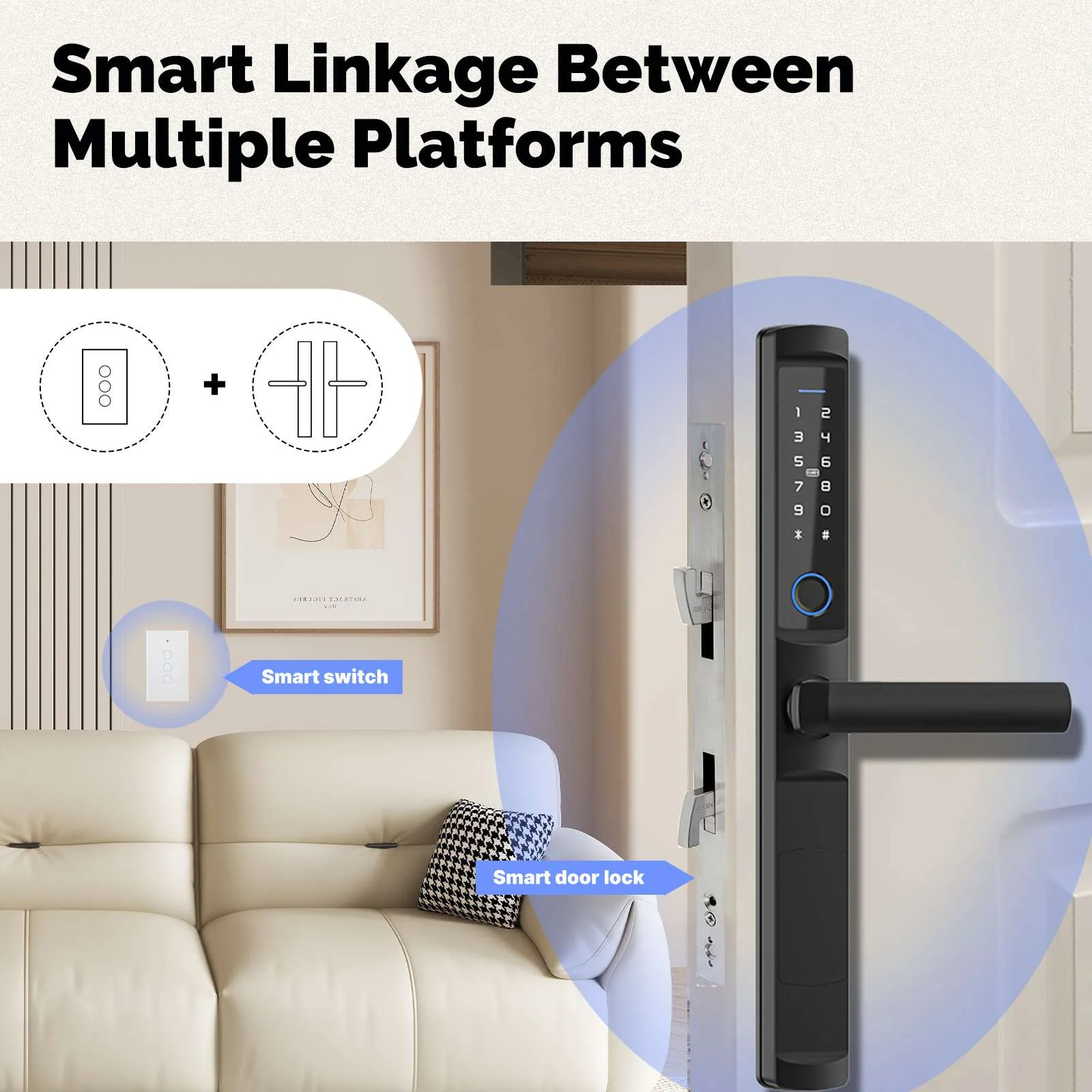Matter WiFi Smart Light Switch Glass Panel Neutral Wire Required US Standard - Image 2