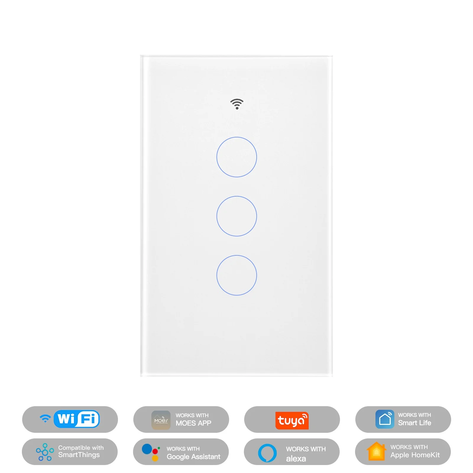 Matter WiFi Smart Light Switch Glass Panel Neutral Wire Required US Standard - Image 9