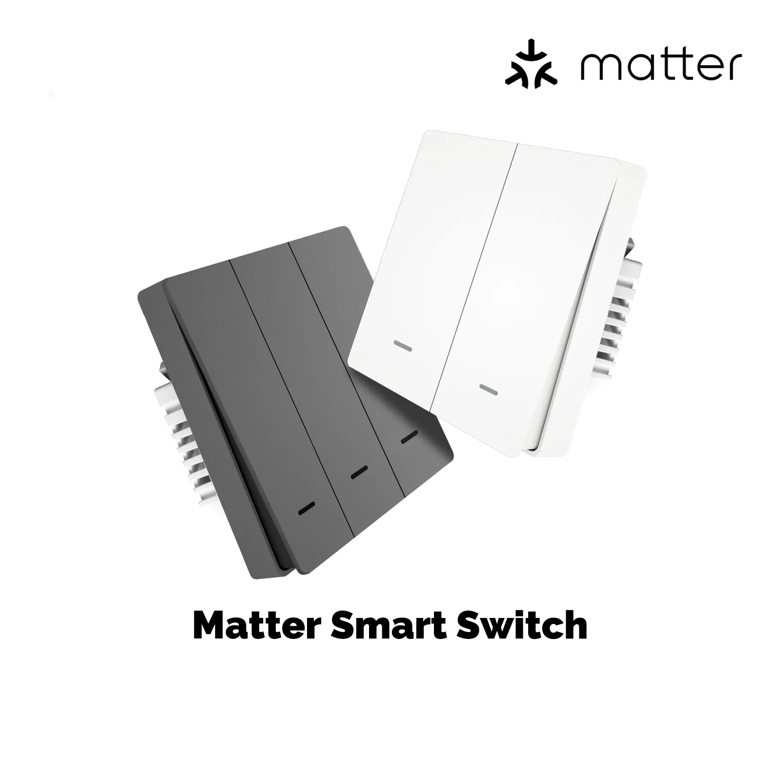Matter WiFi Smart Push Button Light Switch App Control Neutral Wire Required EU Version