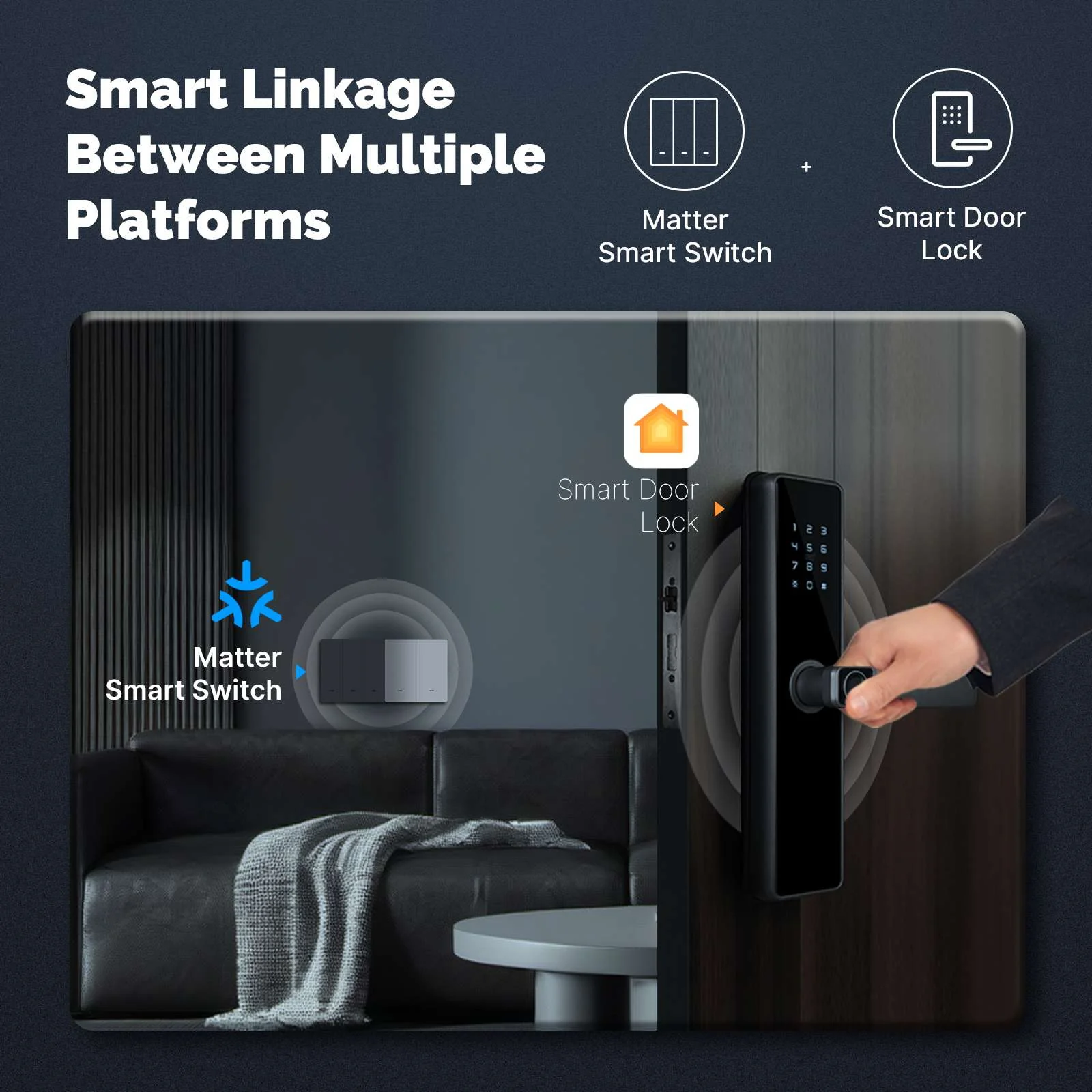 Matter WiFi Smart Push Button Light Switch App Control Neutral Wire Required EU Version - Image 6