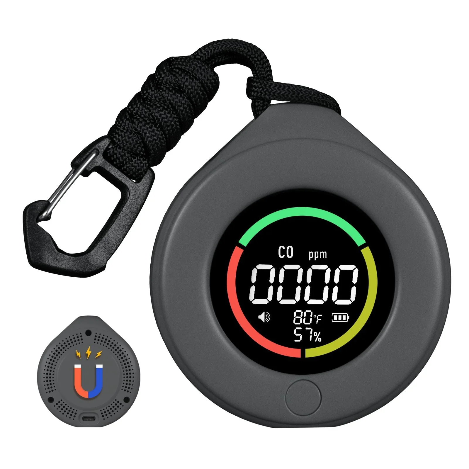 Mini Carbon Monoxide Detector Portable Temp/Humi/CO Meter(Non-smart) - Image 9