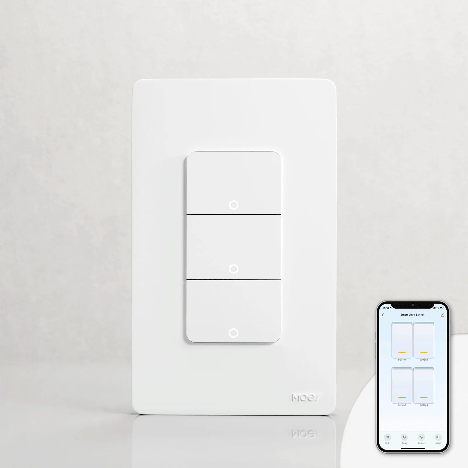 WiFi 1/2/3/4 Gang Smart Light Switch, Alexa Google APP Remote Light Switching - Image 10