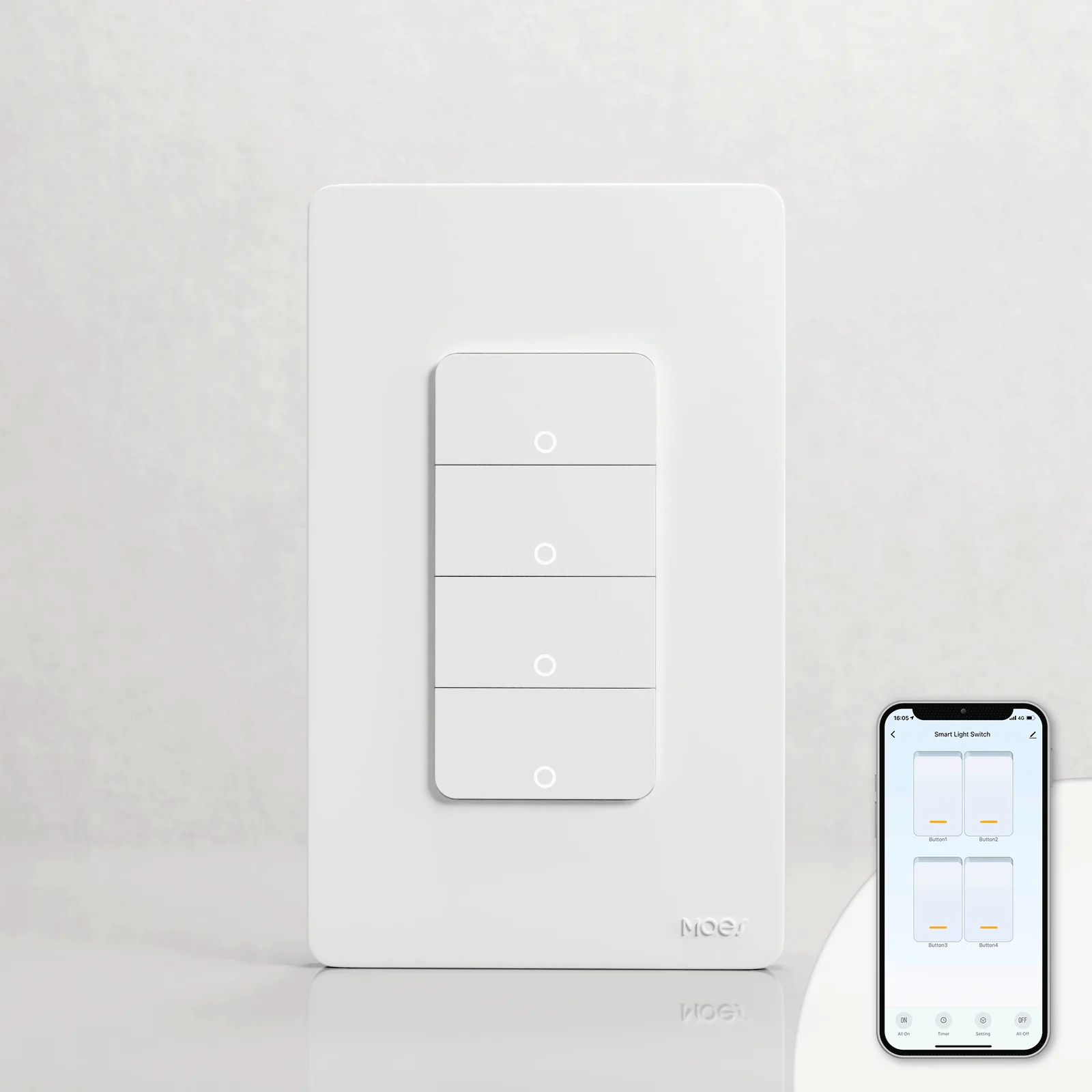 WiFi 1/2/3/4 Gang Smart Light Switch, Alexa Google APP Remote Light Switching - Image 11