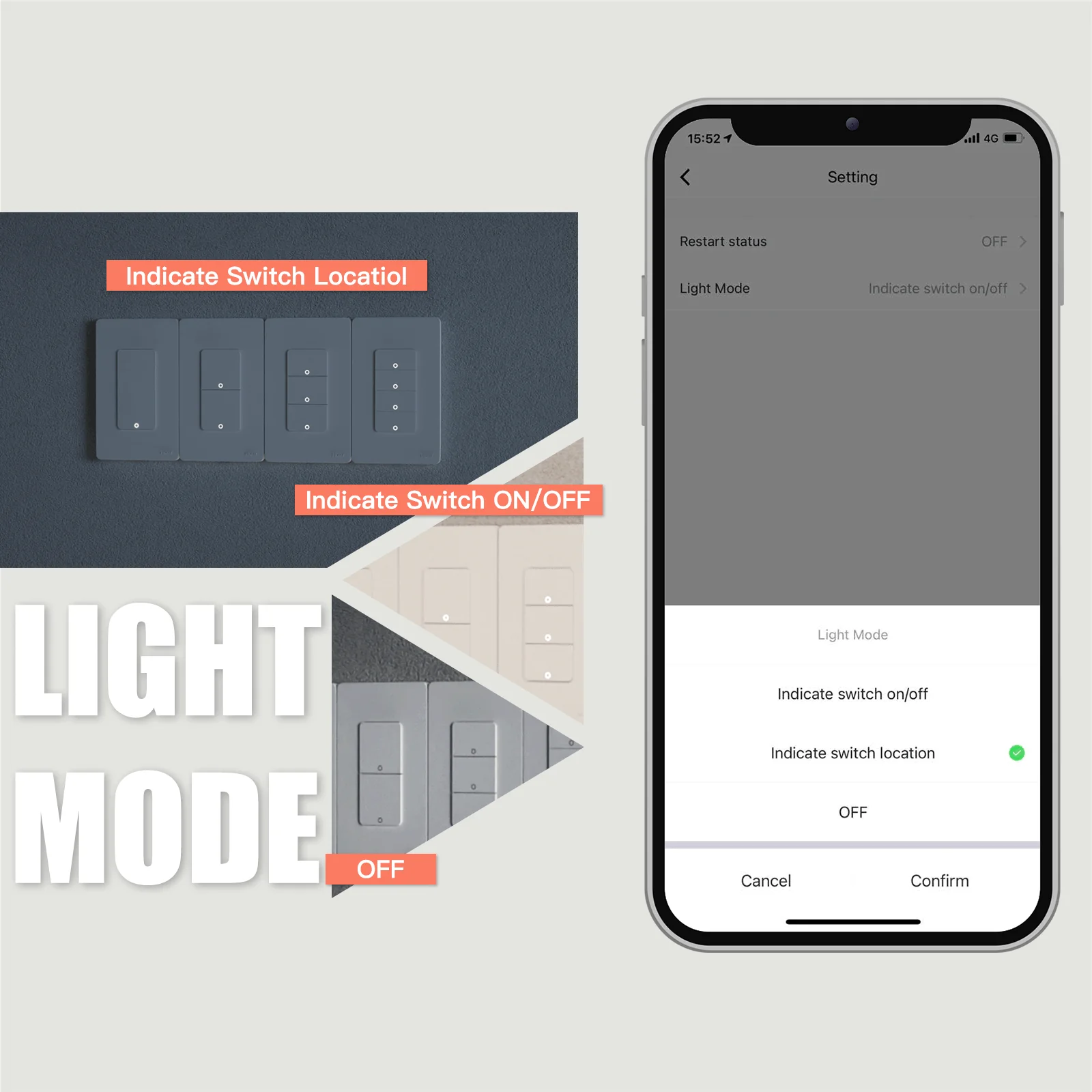 WiFi 1/2/3/4 Gang Smart Light Switch, Alexa Google APP Remote Light Switching - Image 5