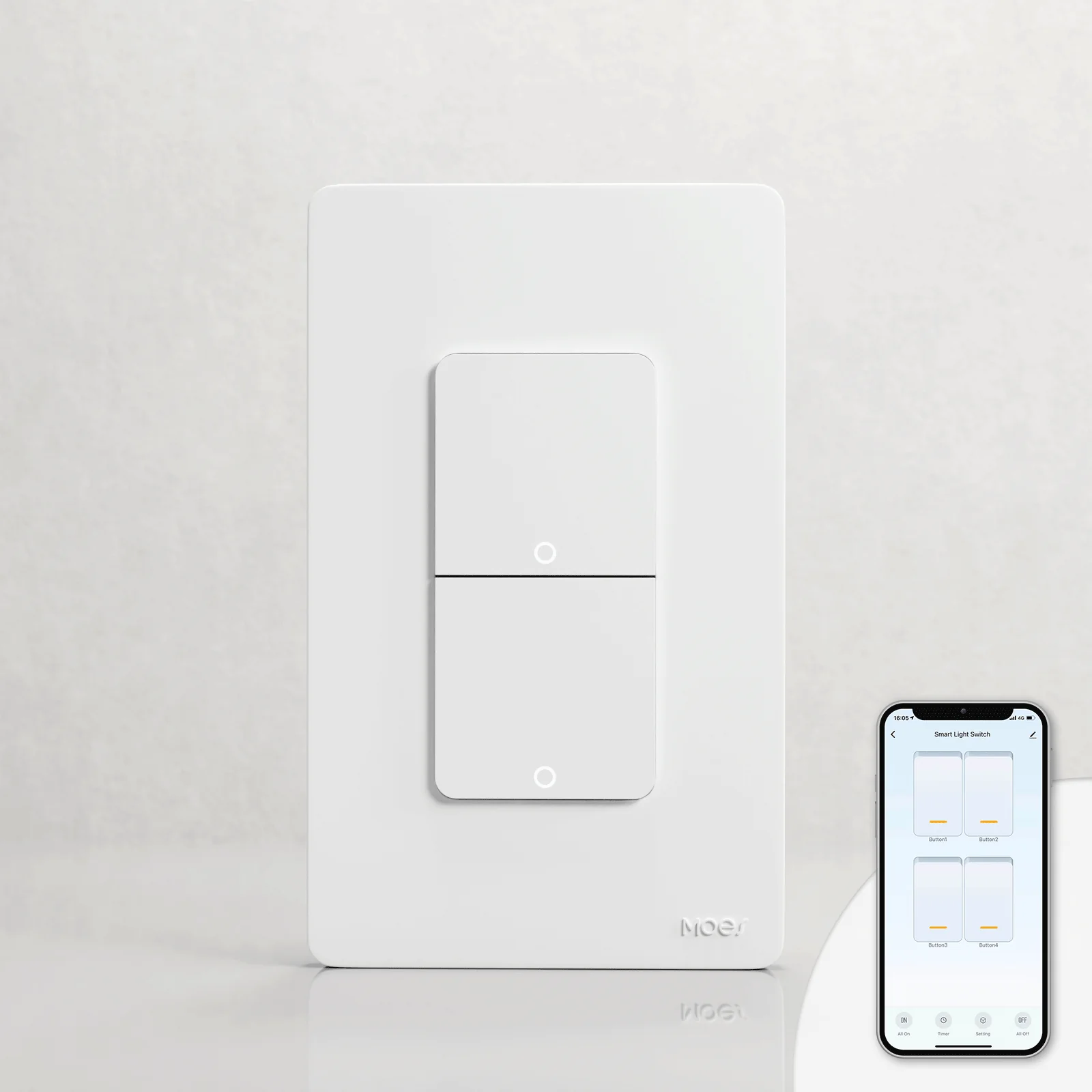WiFi 1/2/3/4 Gang Smart Light Switch, Alexa Google APP Remote Light Switching - Image 9