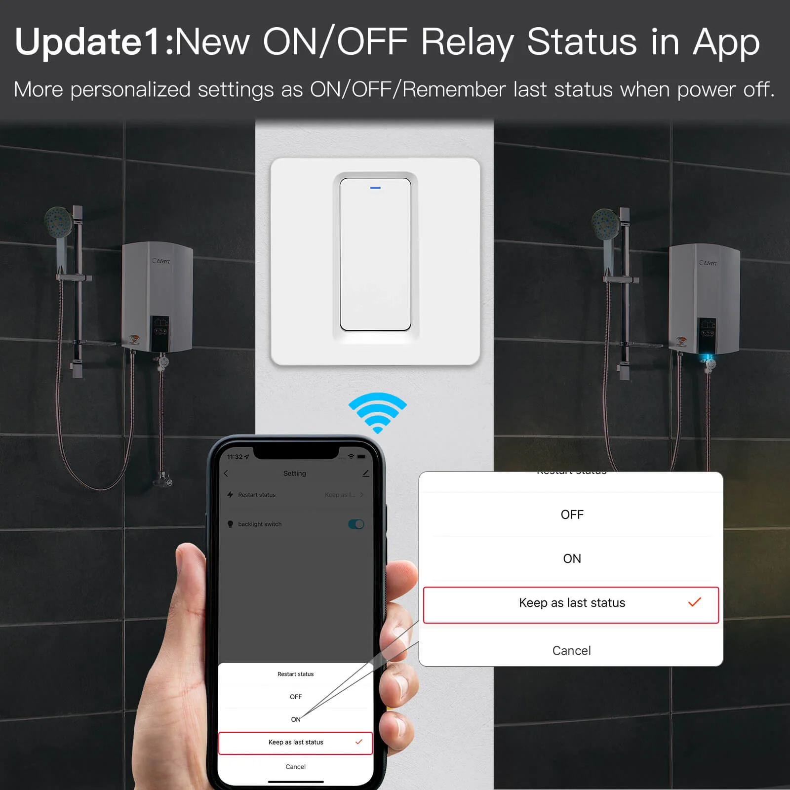 MOES Smart WiFi Water Heater Boiler Switch Wireless Control Timer for Heating Water - Image 3