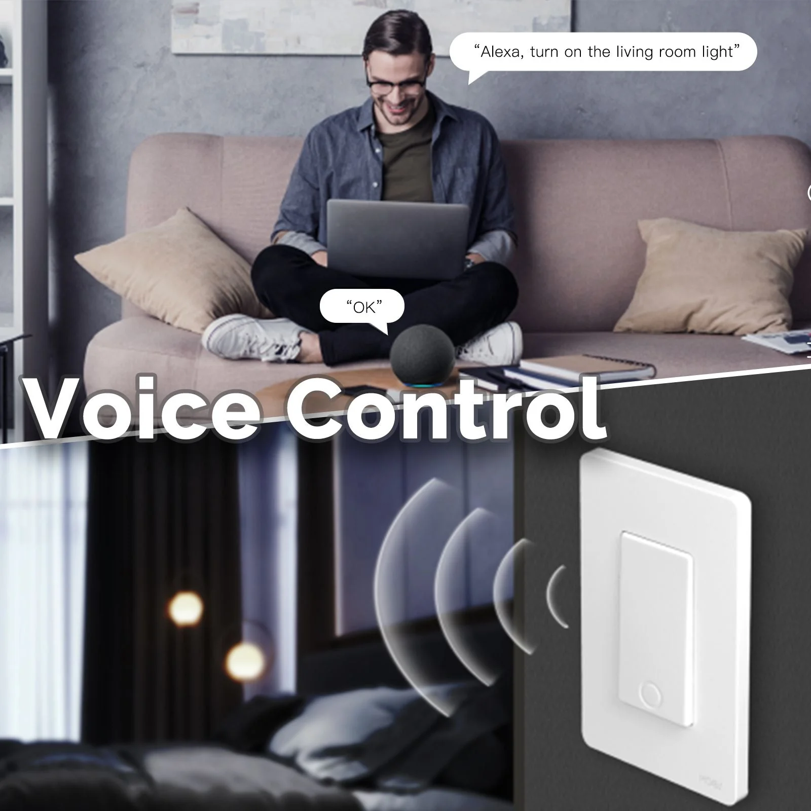 MOES Star Ring ZigBee Smart Light Switch Single Pole, No Neutral Required, No Capacitor - Image 6