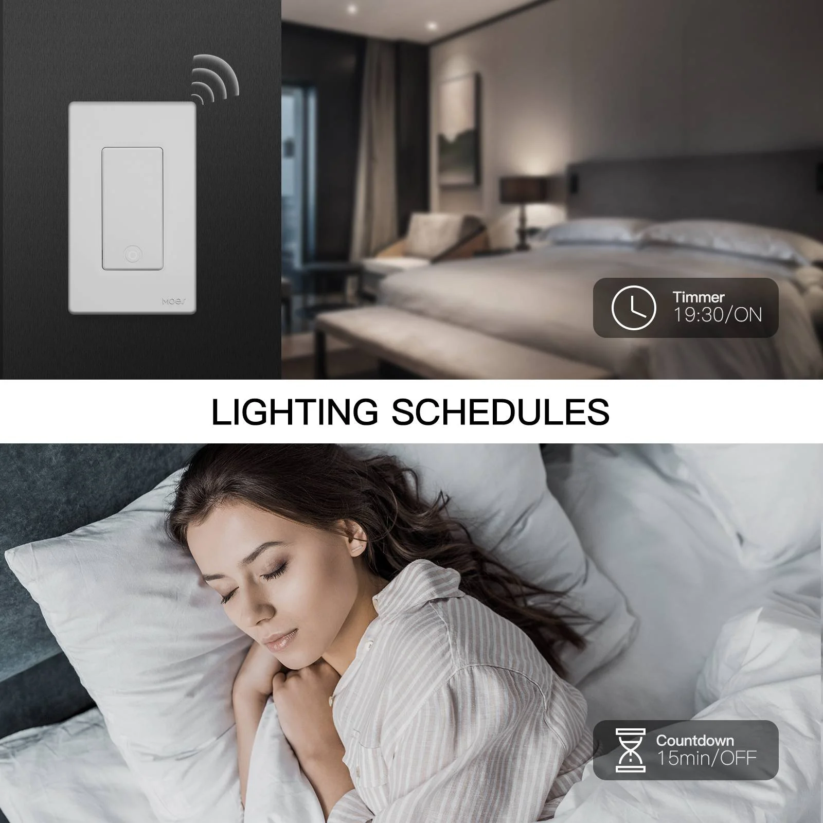 MOES Star Ring ZigBee Smart Light Switch Single Pole, No Neutral Required, No Capacitor - Image 7