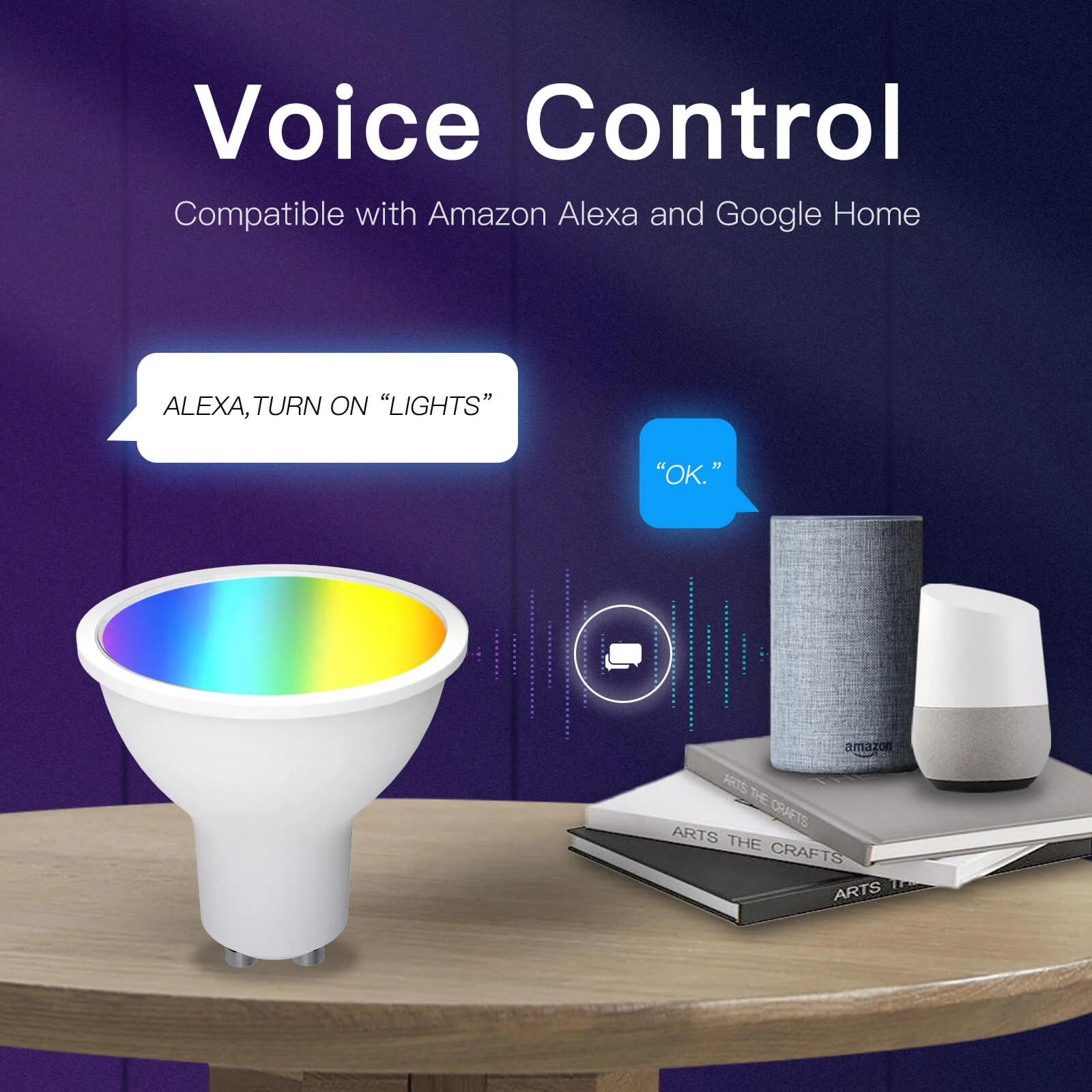 MOES GU10 WiFi Smart Light Bulbs LED RGB Warm Dimmable Lamps 5W Alexa Google APP - Image 3