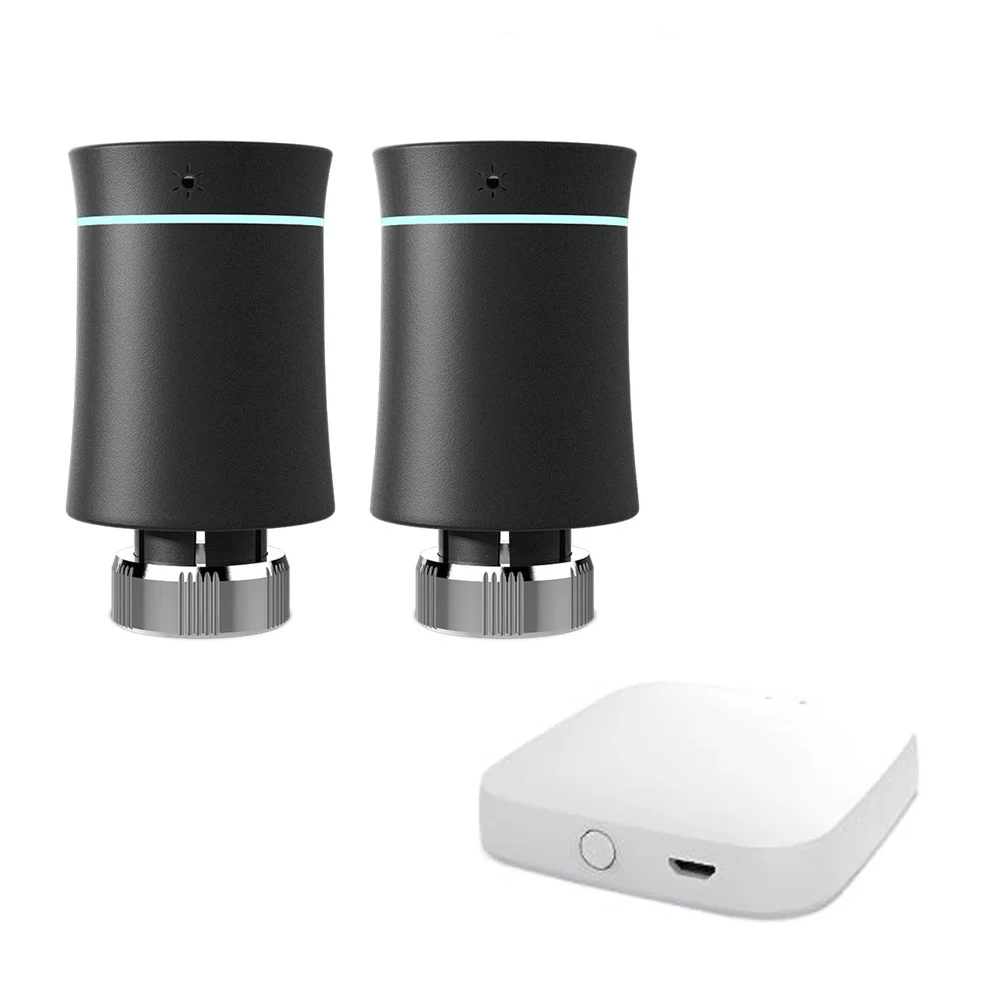 MOES ZigBee Smart Radiator Valves Tuya Save Energy Black White TRV BRT 100 Mini Soft Touching Thermostatic Valve - Image 14