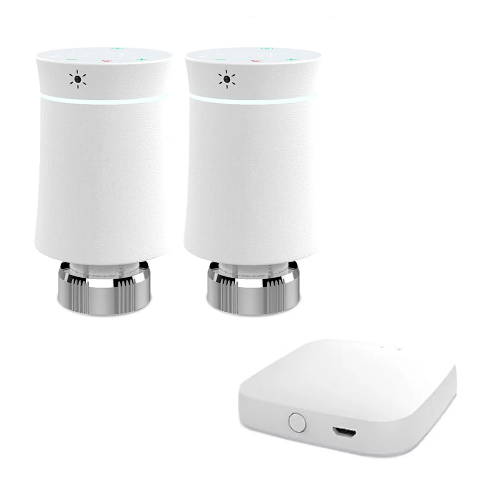 MOES ZigBee Smart Radiator Valves Tuya Save Energy Black White TRV BRT 100 Mini Soft Touching Thermostatic Valve - Image 15