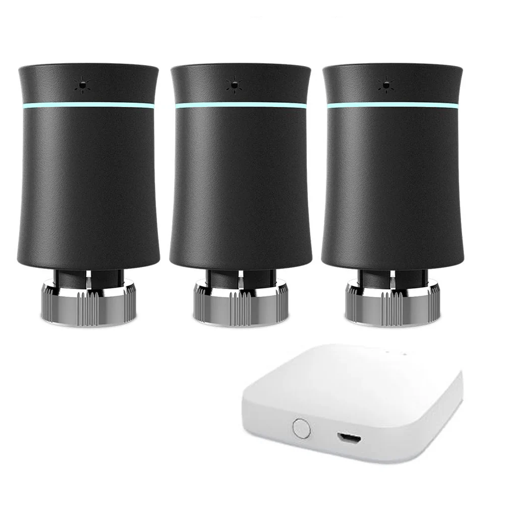 MOES ZigBee Smart Radiator Valves Tuya Save Energy Black White TRV BRT 100 Mini Soft Touching Thermostatic Valve - Image 16