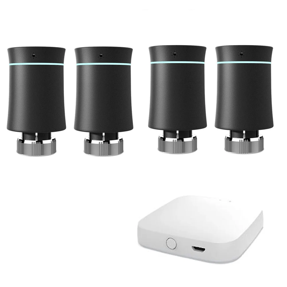 MOES ZigBee Smart Radiator Valves Tuya Save Energy Black White TRV BRT 100 Mini Soft Touching Thermostatic Valve - Image 18