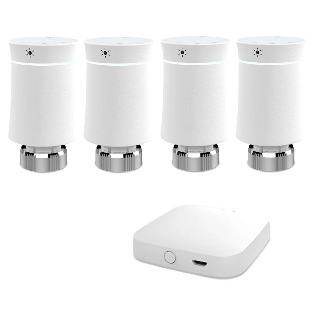 MOES ZigBee Smart Radiator Valves Tuya Save Energy Black White TRV BRT 100 Mini Soft Touching Thermostatic Valve - Image 19