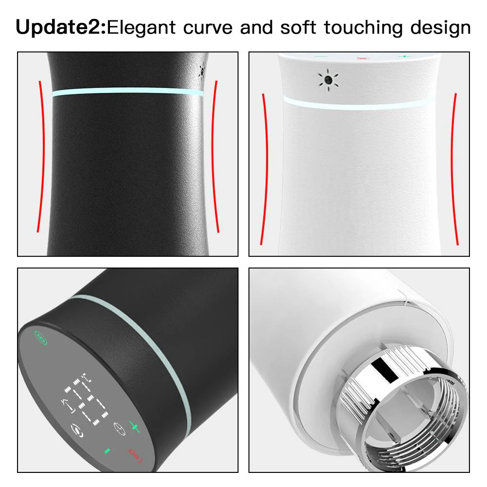MOES ZigBee Smart Radiator Valves Tuya Save Energy Black White TRV BRT 100 Mini Soft Touching Thermostatic Valve - Image 5