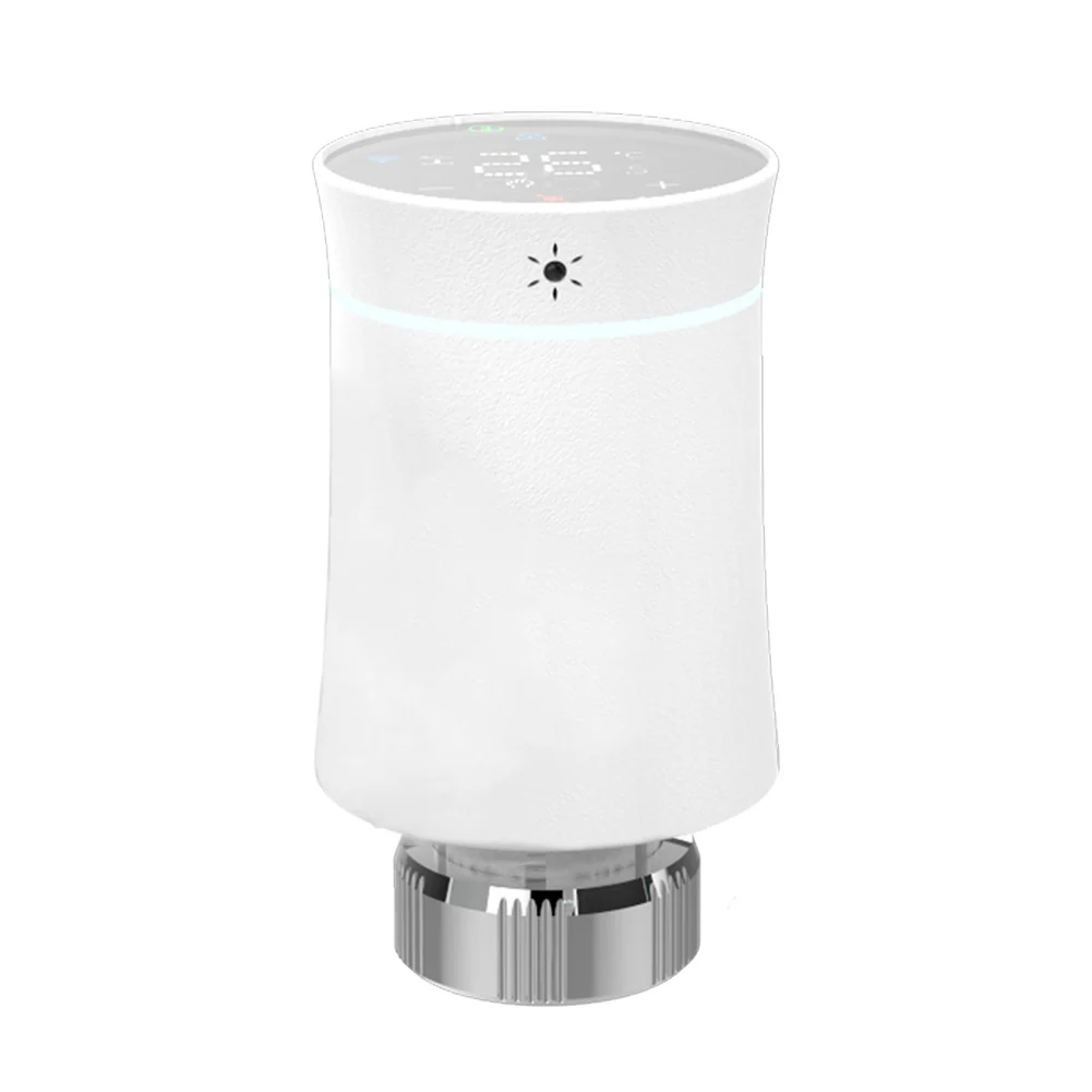 MOES ZigBee Smart Radiator Valves Tuya Save Energy Black White TRV BRT 100 Mini Soft Touching Thermostatic Valve - Image 9