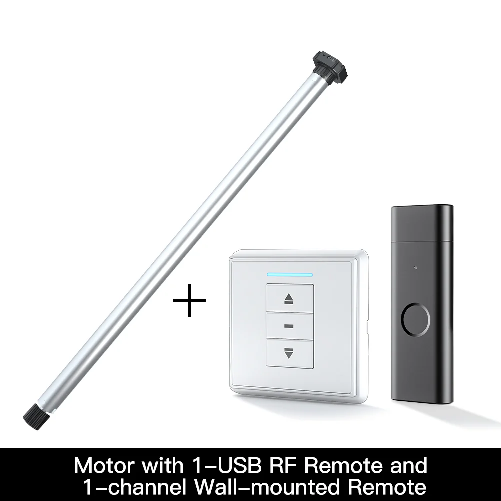 Rechargeable Tubular Roller Blind Motor RF433 Remote Control - Image 14
