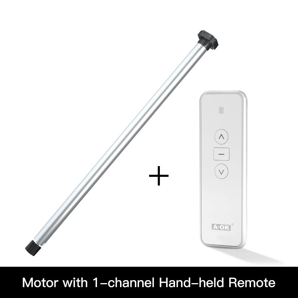 Rechargeable Tubular Roller Blind Motor RF433 Remote Control - Image 8