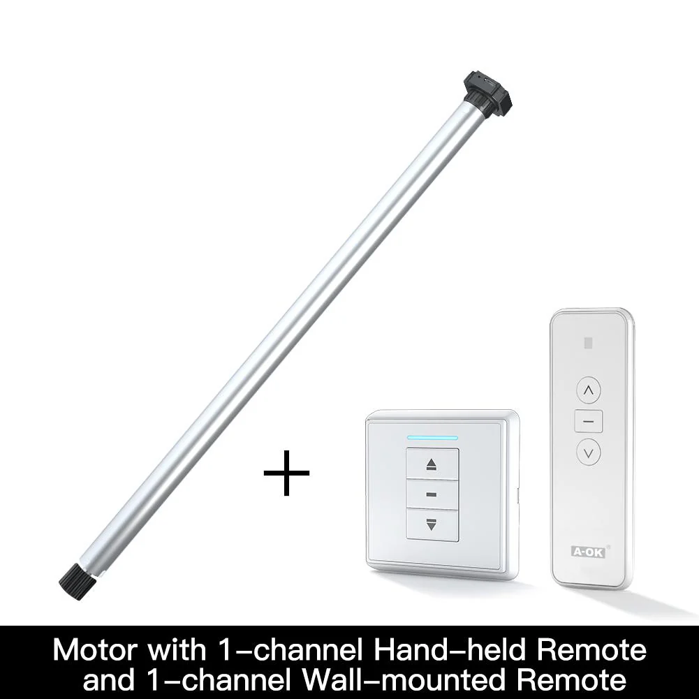 Rechargeable Tubular Roller Blind Motor RF433 Remote Control - Image 9