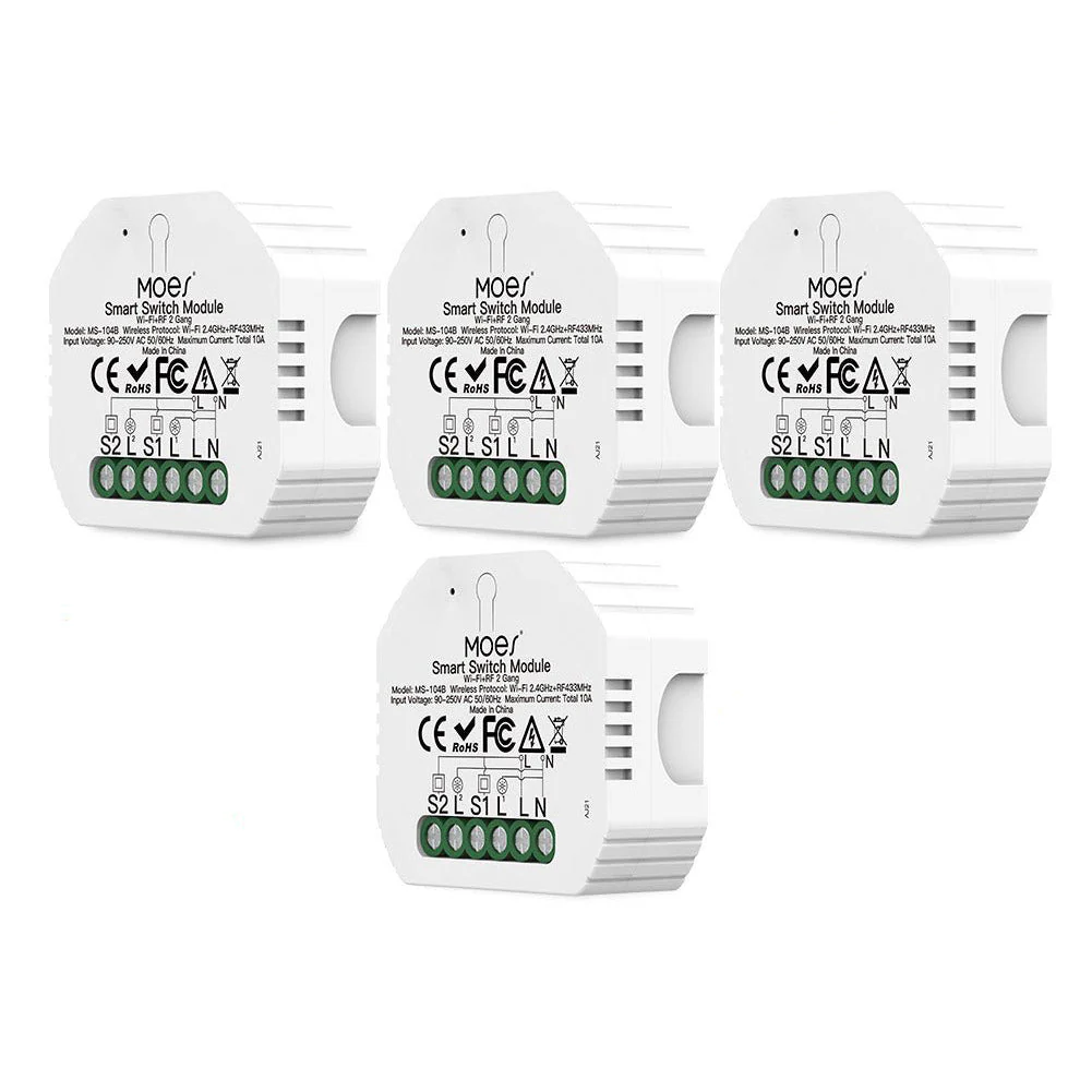 Mini DIY WiFi Relay Module, RF433 Smart Light Switch Module, 1/2 Gang Reset - Image 10