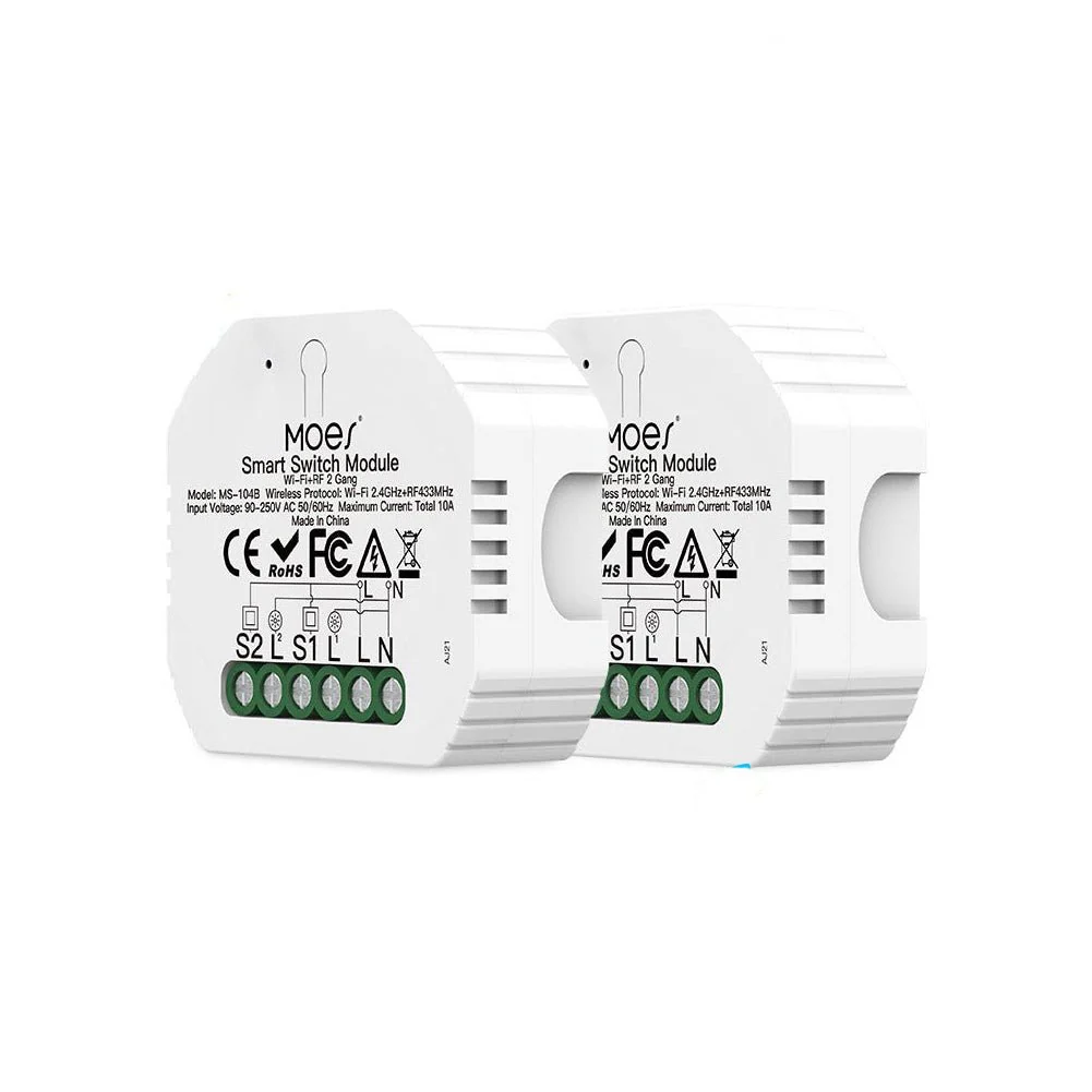 Mini DIY WiFi Relay Module, RF433 Smart Light Switch Module, 1/2 Gang Reset - Image 9