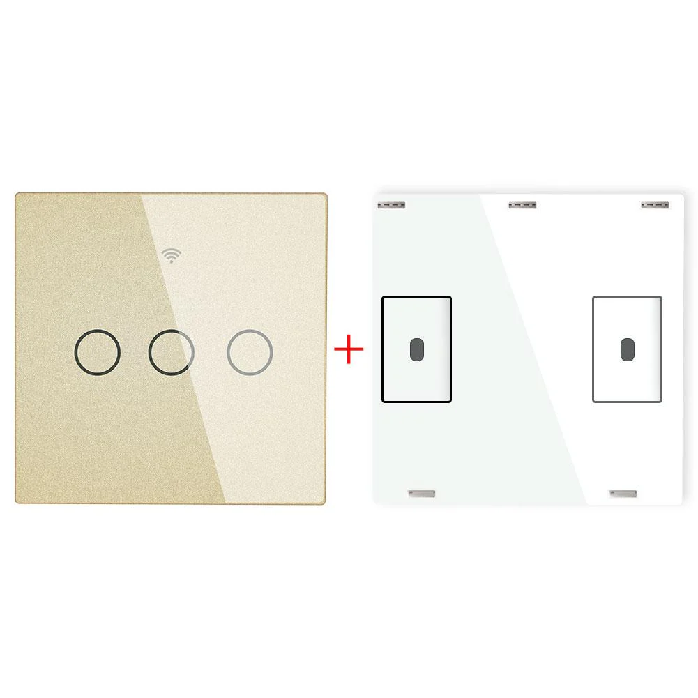 RF433 Smart Wirelesss Wall Glass Panel Transmitter Touch Switch Multi-control Remote EU - Image 13