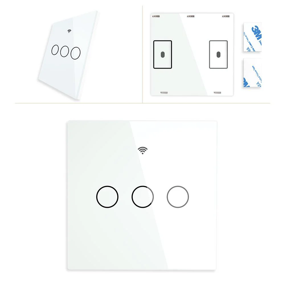 RF433 Smart Wirelesss Wall Glass Panel Transmitter Touch Switch Multi-control Remote EU - Image 14