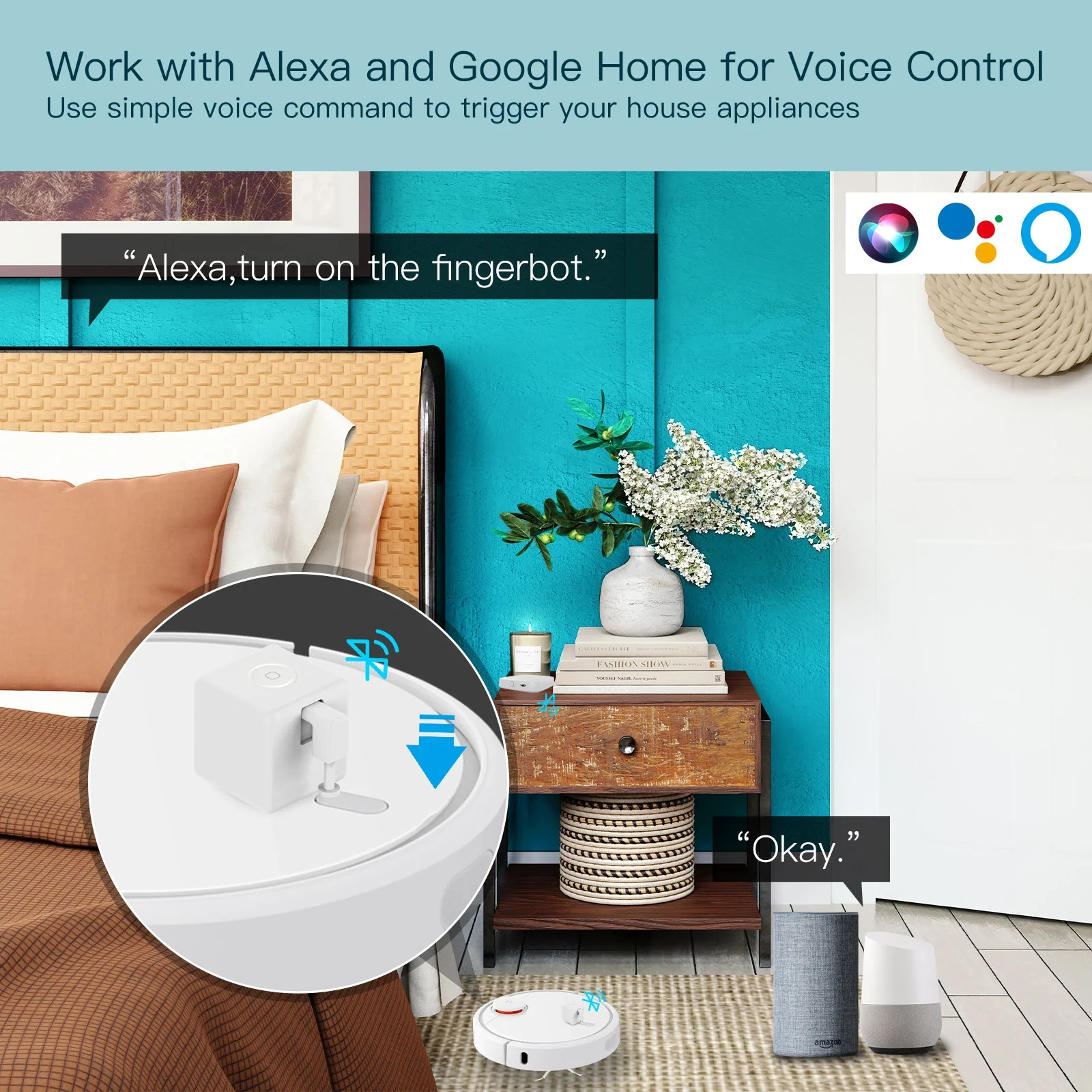 MOES Smart Fingerbot Plus, Wireless Touch Button Switch Bot ON/OFF - Image 5